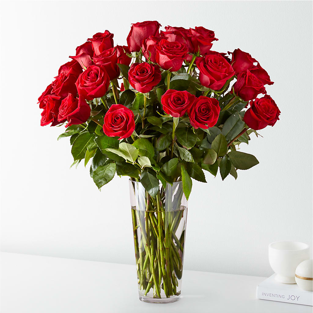 Long Stem Red Rose Bouquet – ELIZABETH'S BLUE GARDEN LLC, Raritan NJ