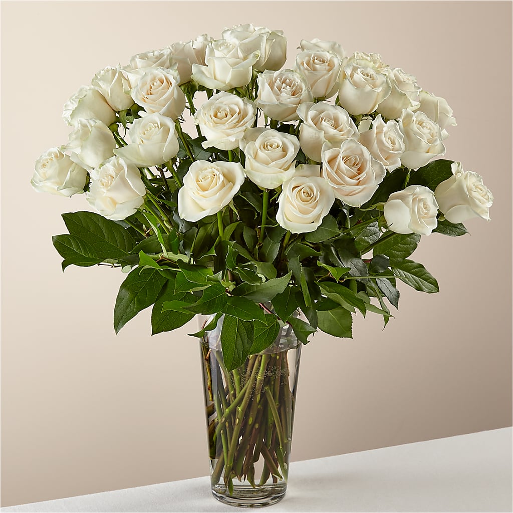 Long Stem White Rose Bouquet – ELIZABETH'S BLUE GARDEN LLC, Raritan NJ