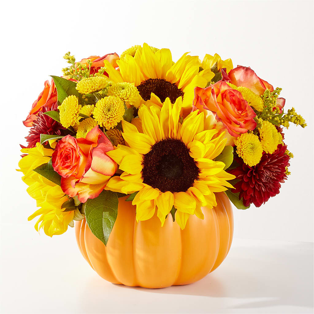 Golden Gourd Pumpkin Bouquet – ELIZABETH'S BLUE GARDEN LLC, Raritan NJ