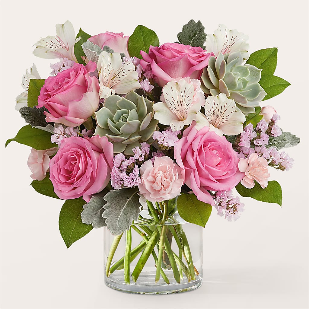 Dusty Rose Bouquet – ELIZABETH'S BLUE GARDEN LLC, Raritan NJ