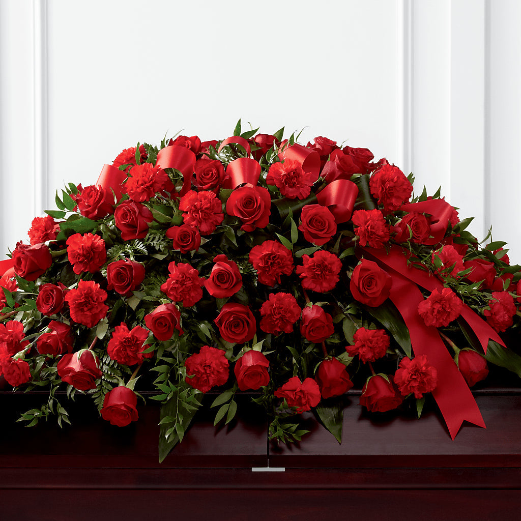 Tribute of Life Casket Spray – ELIZABETH'S BLUE GARDEN LLC, Raritan NJ