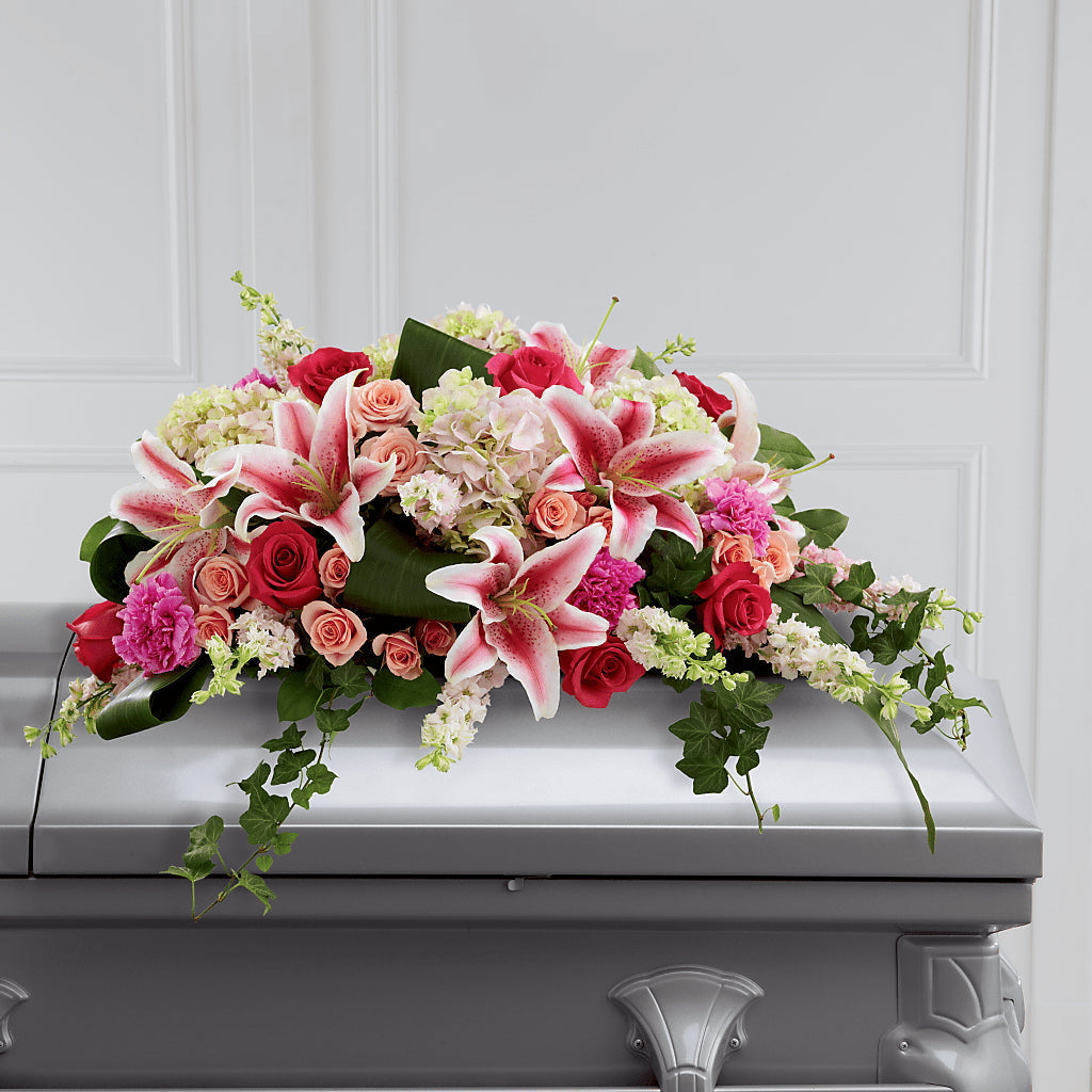 Splendid Grace Casket Spray – ELIZABETH'S BLUE GARDEN LLC, Raritan NJ