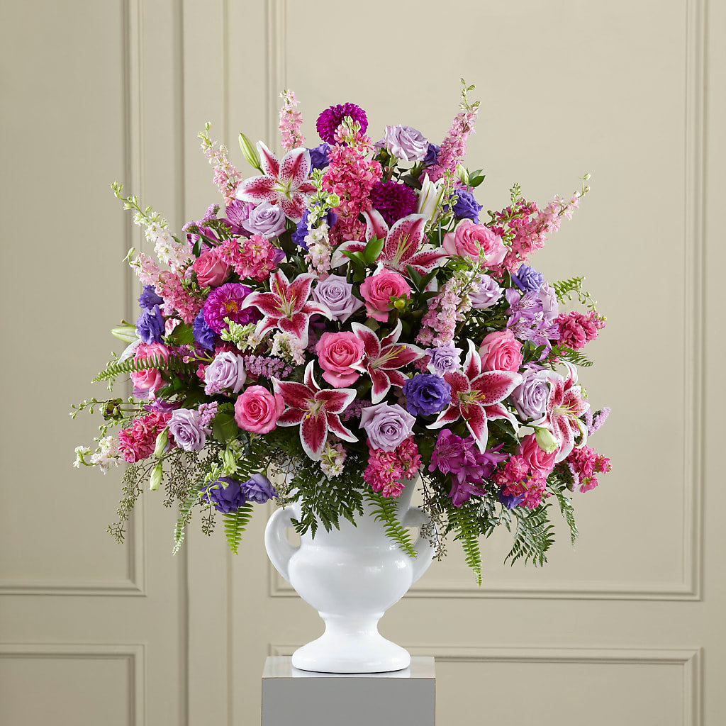 Peaceful Tribute Arrangement – ELIZABETH'S BLUE GARDEN LLC, Raritan NJ
