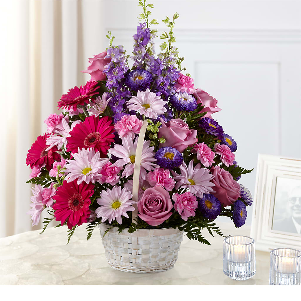 Pastel Peace Basket – ELIZABETH'S BLUE GARDEN LLC, Raritan NJ
