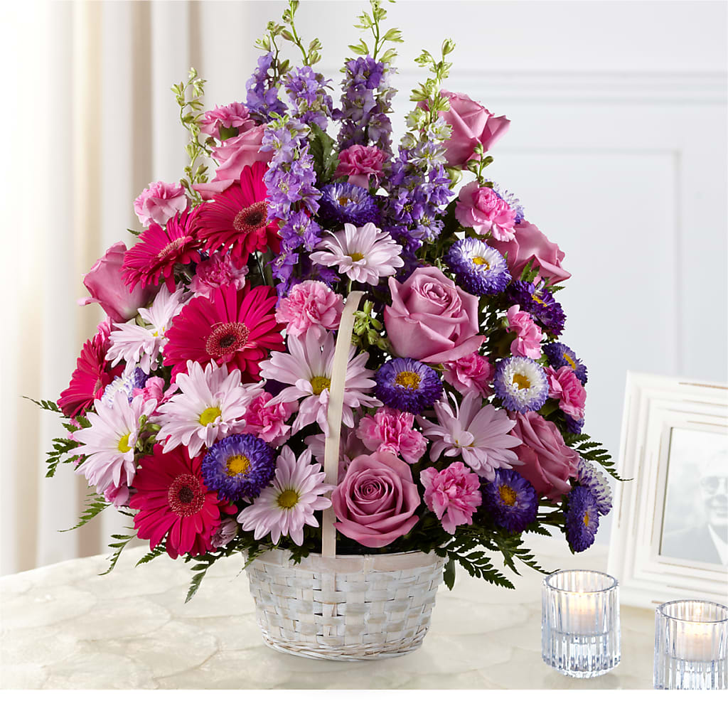 Pastel Peace Basket – ELIZABETH'S BLUE GARDEN LLC, Raritan NJ