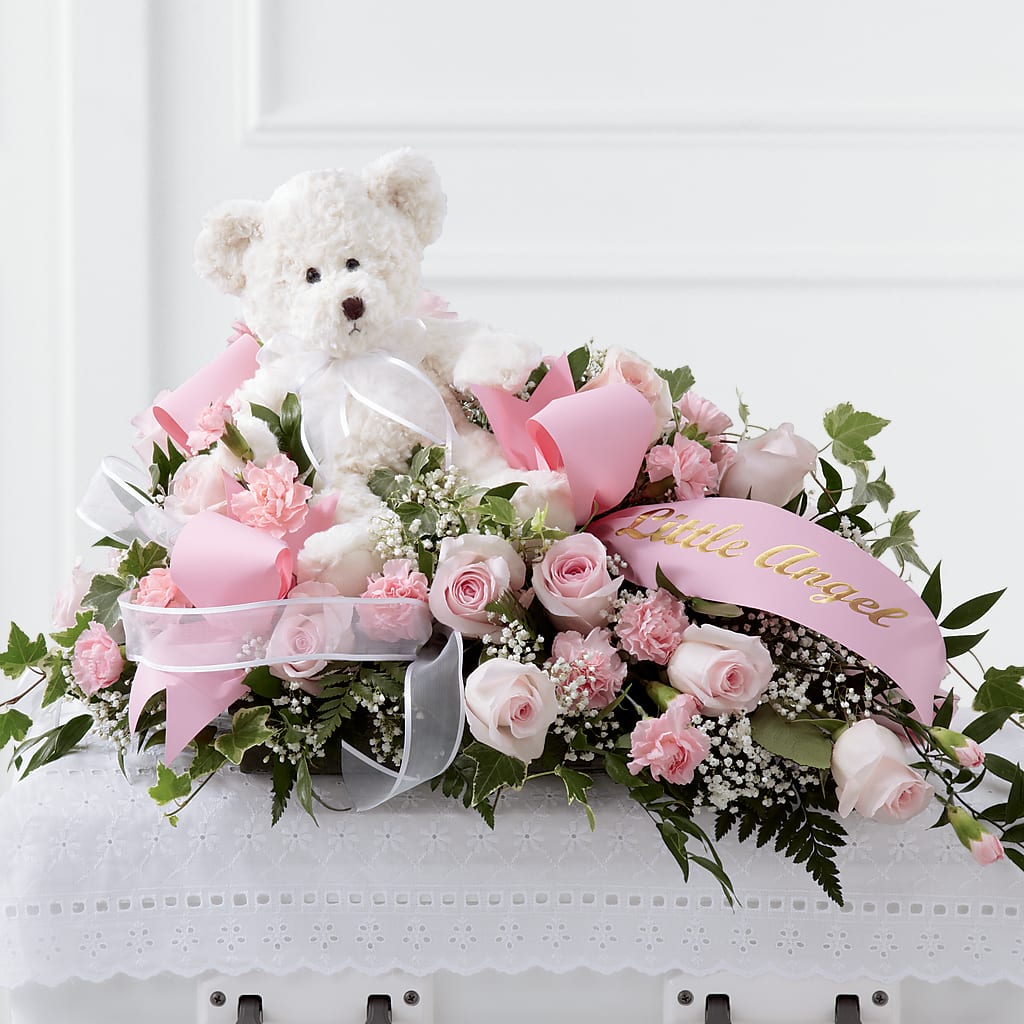 Touch of Sympathy Casket Spray – ELIZABETH'S BLUE GARDEN LLC, Raritan NJ