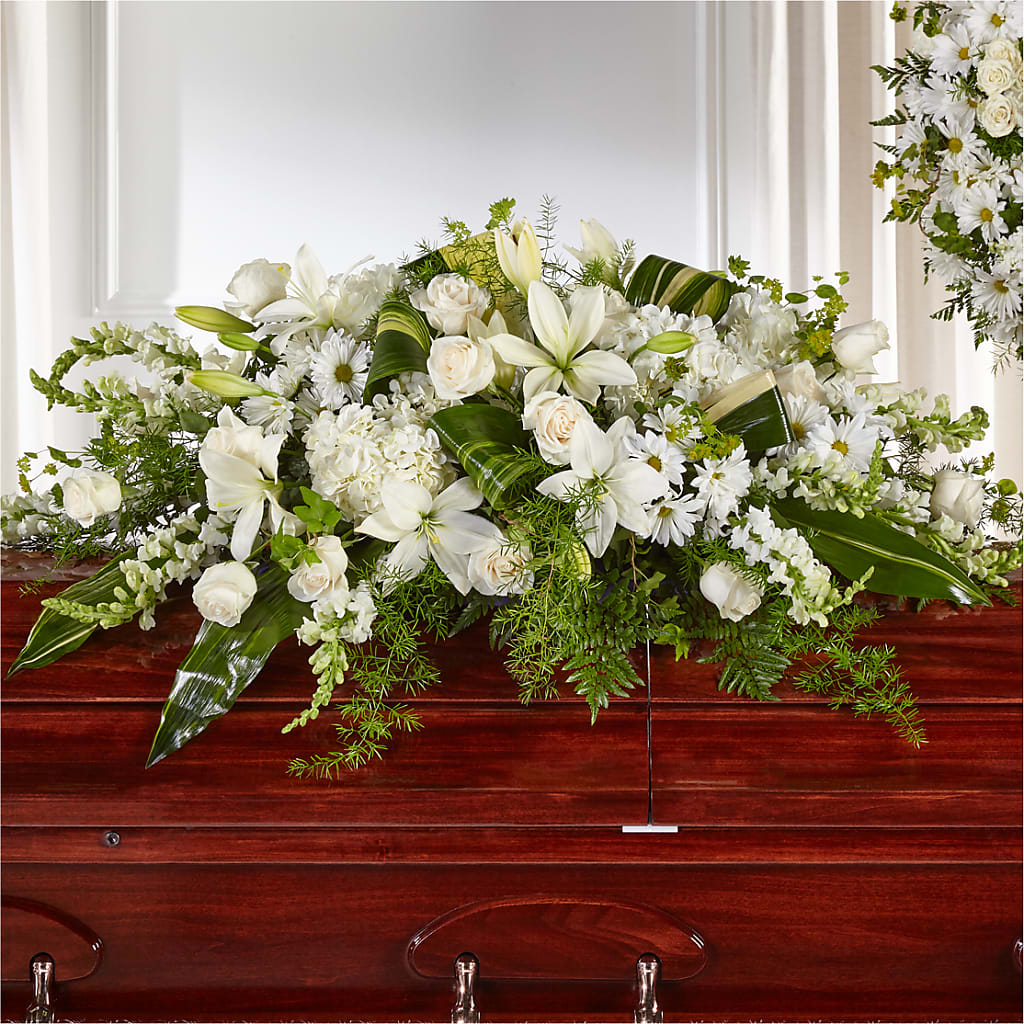 Abundance Casket Spray – ELIZABETH'S BLUE GARDEN LLC, Raritan NJ