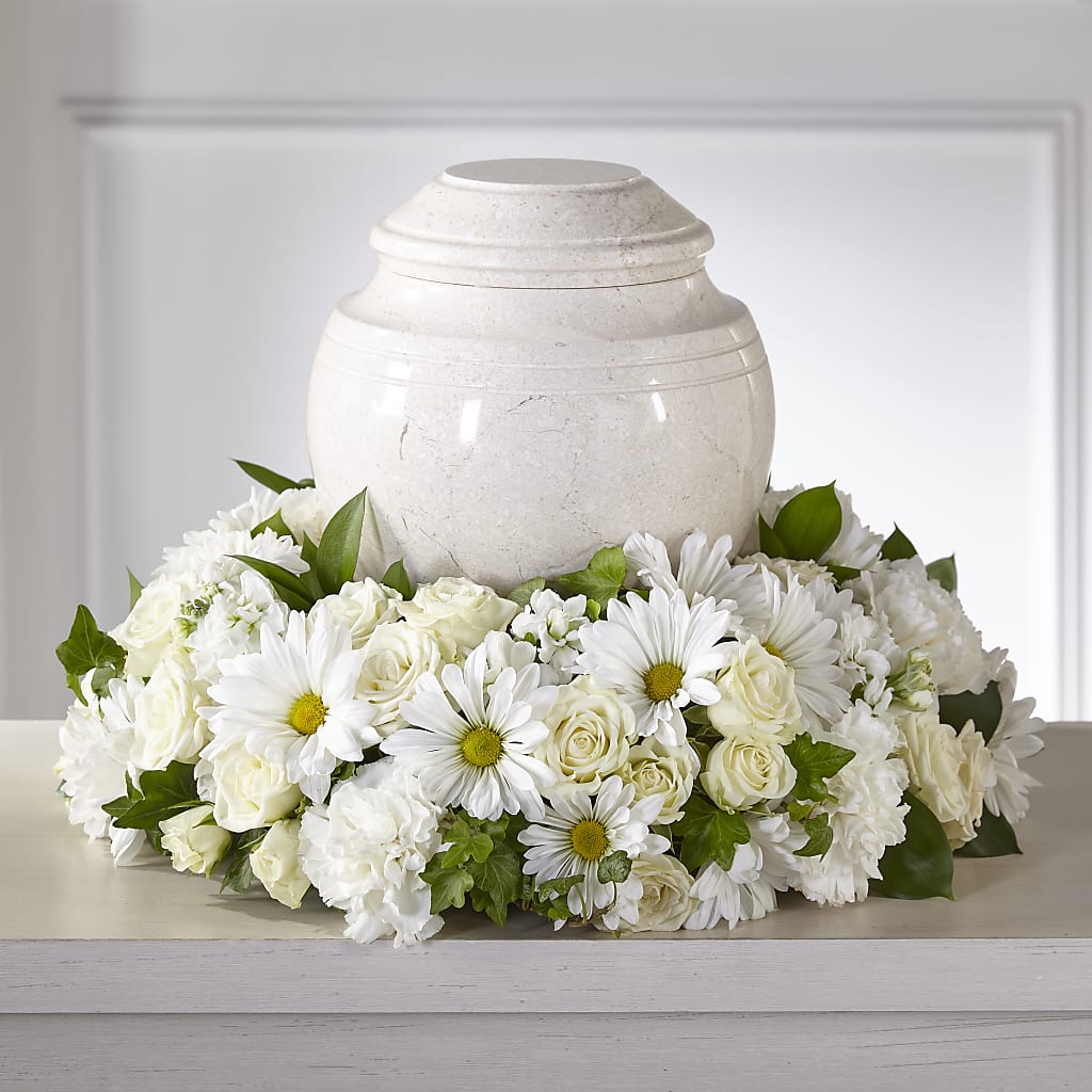 Ivory Gardens Cremation Adornment – ELIZABETH'S BLUE GARDEN LLC, Raritan NJ