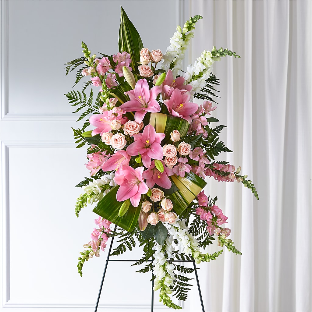 Elegant Embrace Standing Spray – ELIZABETH'S BLUE GARDEN LLC, Raritan NJ