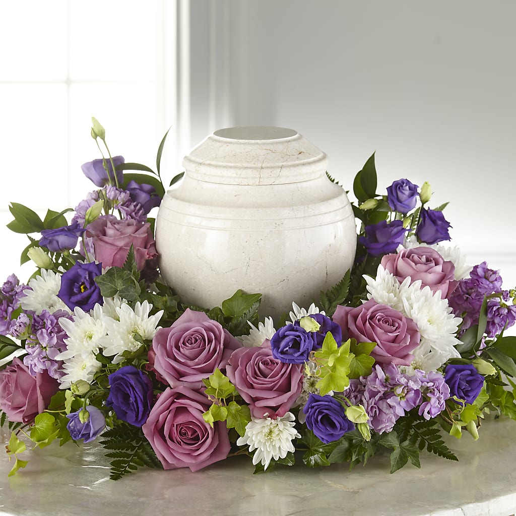 Blooming Sympathy Cremation Adornment – ELIZABETH'S BLUE GARDEN LLC, Raritan NJ