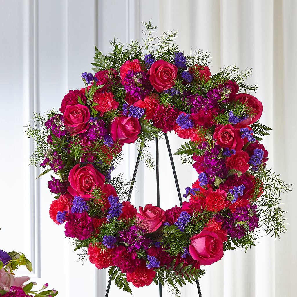 Calming Colors Wreath – ELIZABETH'S BLUE GARDEN LLC, Raritan NJ