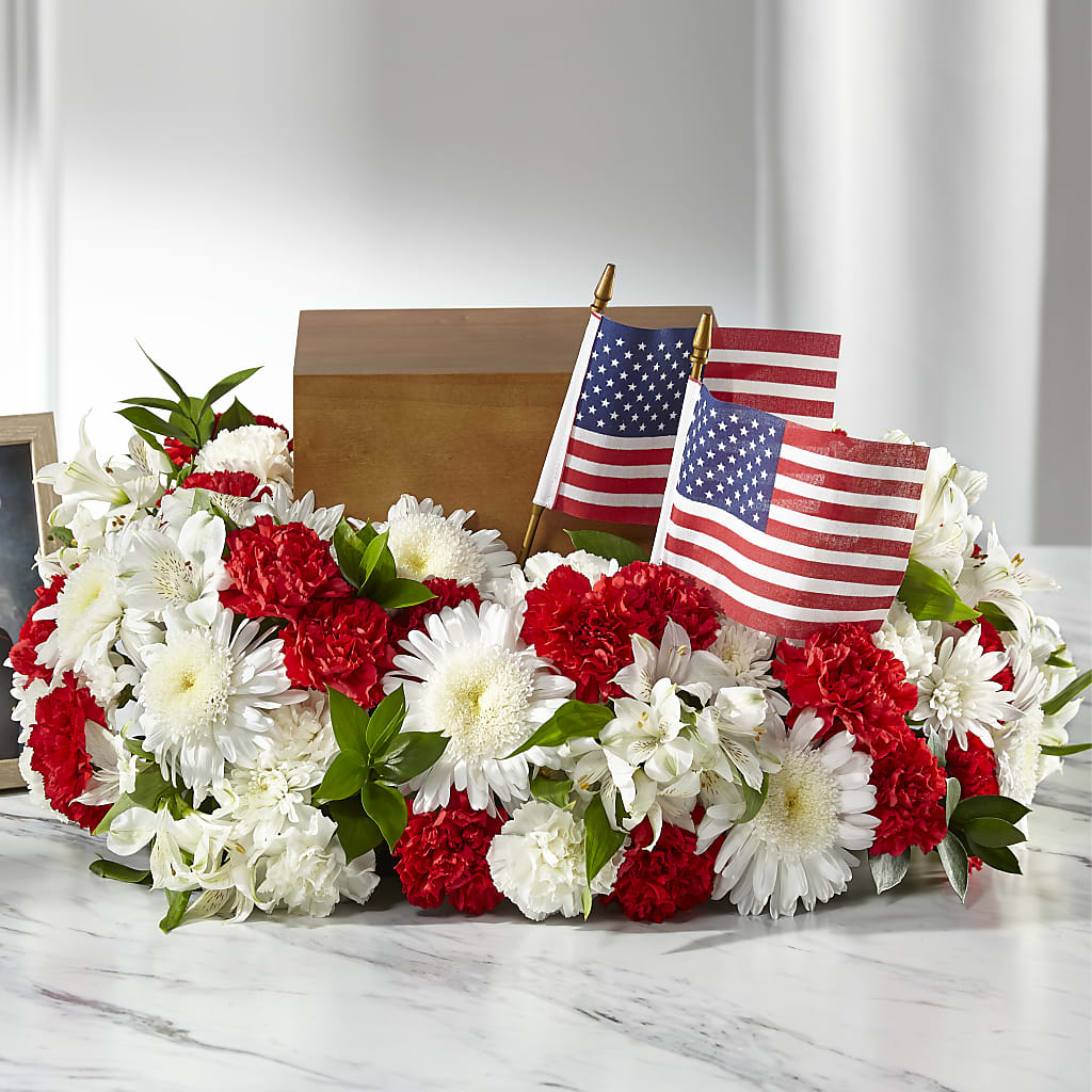 Spirit of Patriotism Cremation Adornment – ELIZABETH'S BLUE GARDEN LLC, Raritan NJ