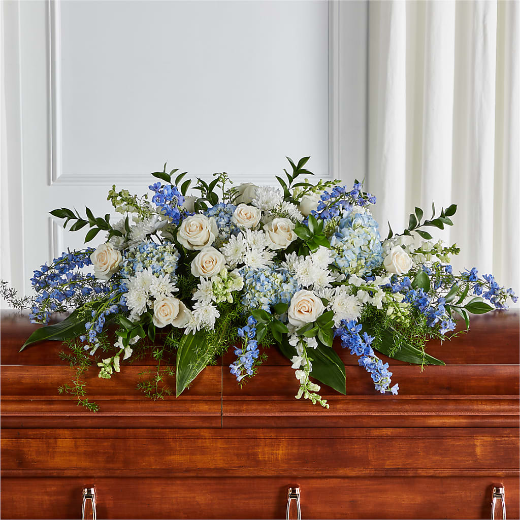 Timeless Essence Casket Spray – ELIZABETH'S BLUE GARDEN LLC, Raritan NJ