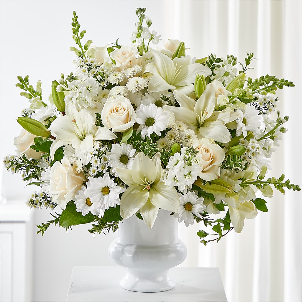 Uplifting Urn Arrangement – ELIZABETH'S BLUE GARDEN LLC, Raritan NJ