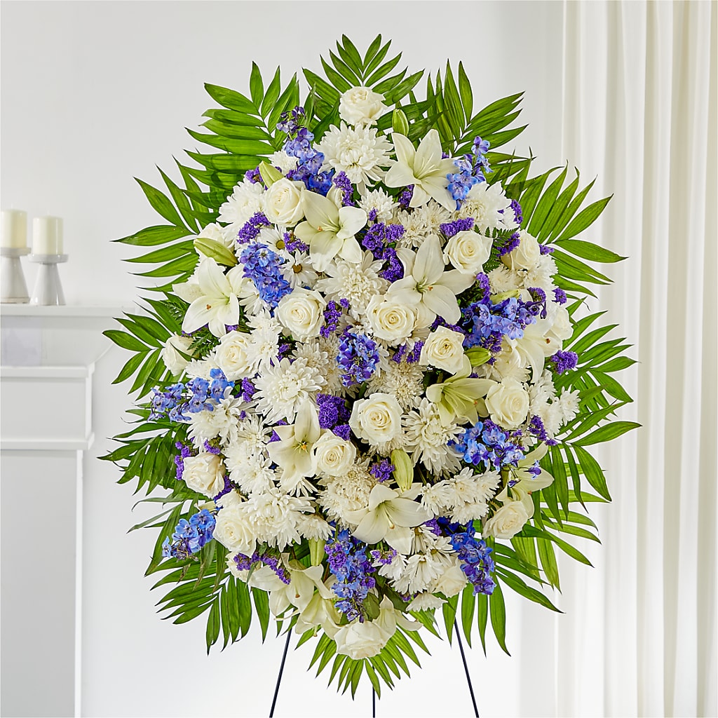 At Rest Standing Spray – ELIZABETH'S BLUE GARDEN LLC, Raritan NJ