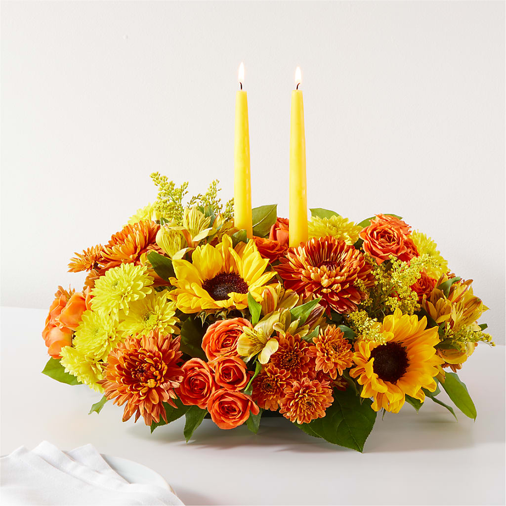 Autumn Harmony Centerpiece – ELIZABETH'S BLUE GARDEN LLC, Raritan NJ