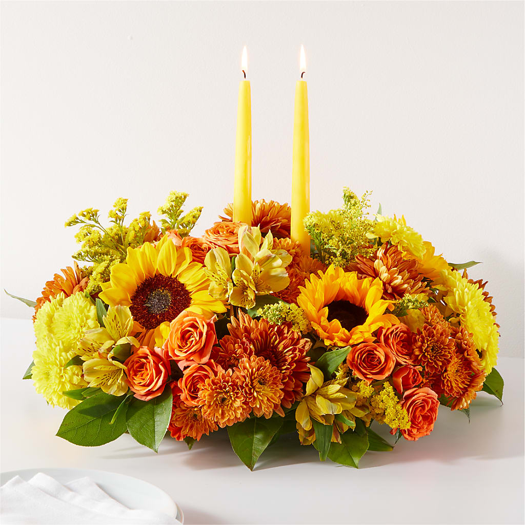 Autumn Harmony Centerpiece – ELIZABETH'S BLUE GARDEN LLC, Raritan NJ