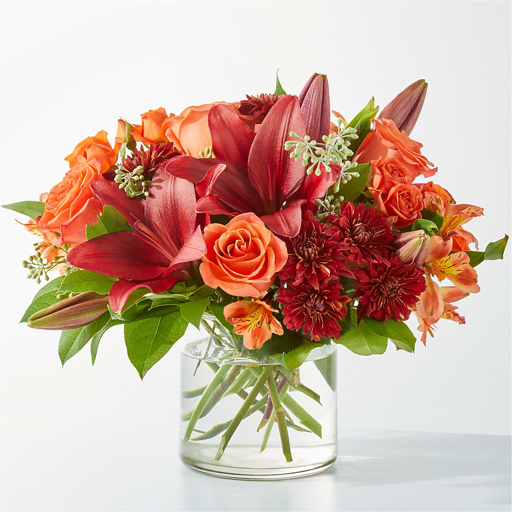 Crimson Leaves Bouquet – ELIZABETH'S BLUE GARDEN LLC, Raritan NJ