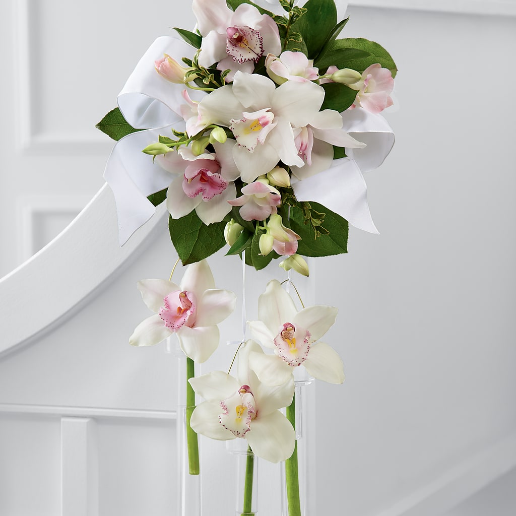 Perfect Entrance Pew Arrangement – ELIZABETH'S BLUE GARDEN LLC, Raritan NJ