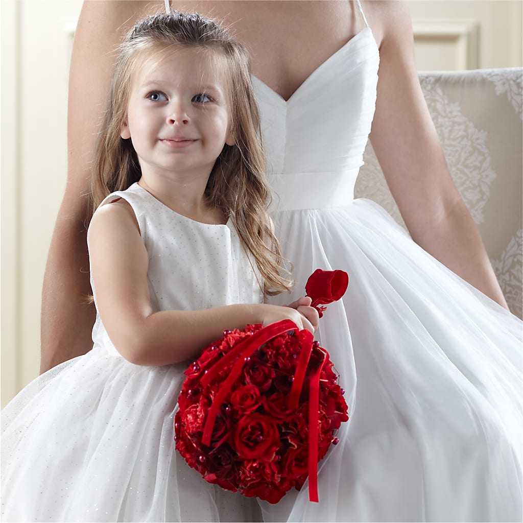 Pure at Heart Flower Girl Arrangement – ELIZABETH'S BLUE GARDEN LLC, Raritan NJ