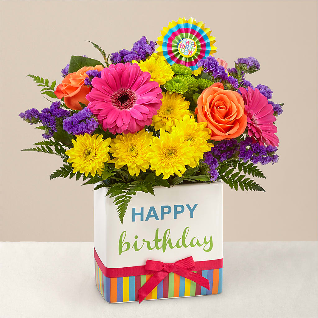 Birthday Brights Bouquet – ELIZABETH'S BLUE GARDEN LLC, Raritan NJ