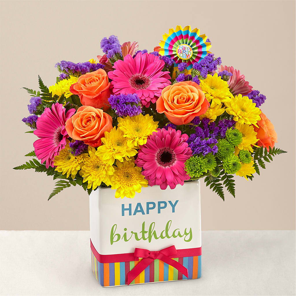 Birthday Brights Bouquet – ELIZABETH'S BLUE GARDEN LLC, Raritan NJ