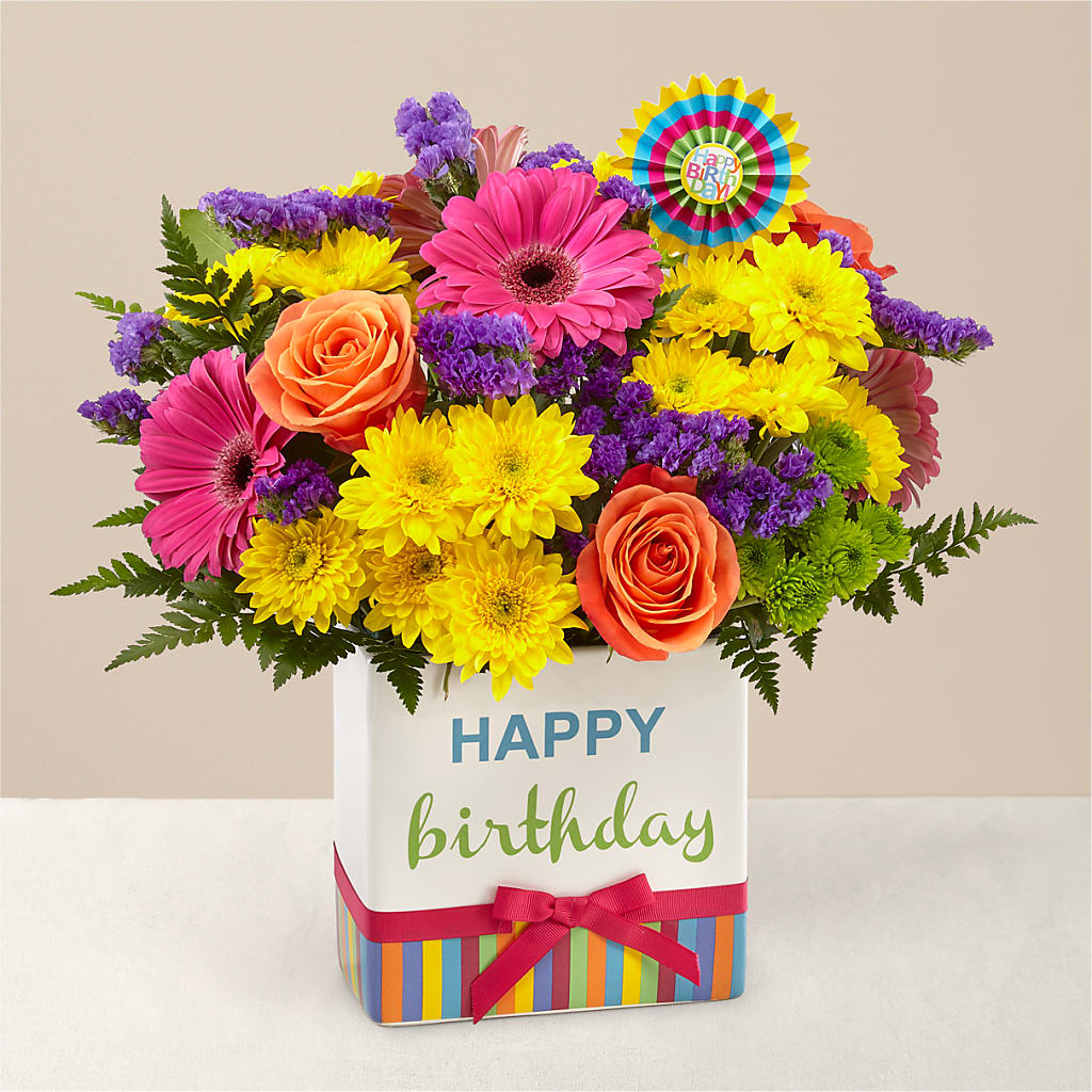Birthday Brights Bouquet – ELIZABETH'S BLUE GARDEN LLC, Raritan NJ