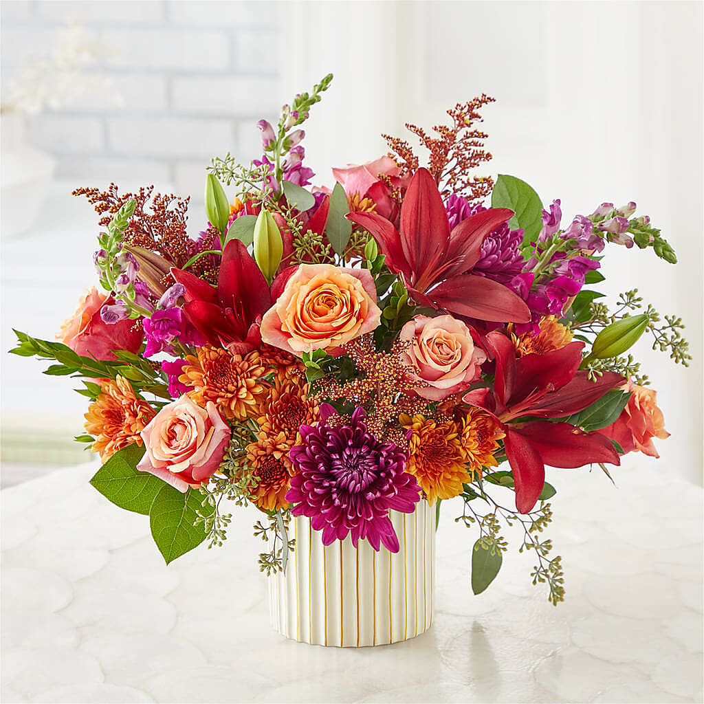 Burgundy Landscape Bouquet – ELIZABETH'S BLUE GARDEN LLC, Raritan NJ