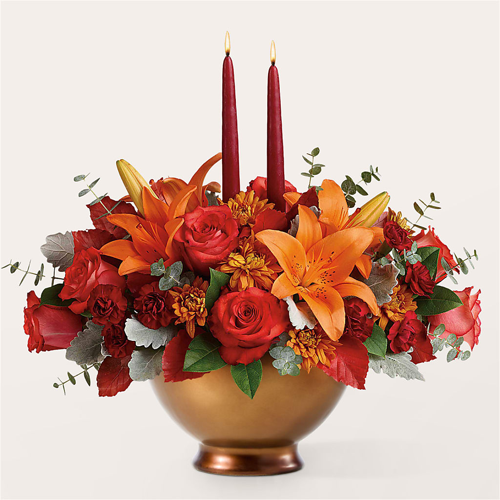 Fruits of Fall Centerpiece – ELIZABETH'S BLUE GARDEN LLC, Raritan NJ