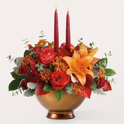 Fruits of Fall Centerpiece – ELIZABETH'S BLUE GARDEN LLC, Raritan NJ