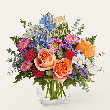 Birthday Bash Bouquet – ELIZABETH'S BLUE GARDEN LLC, Raritan NJ